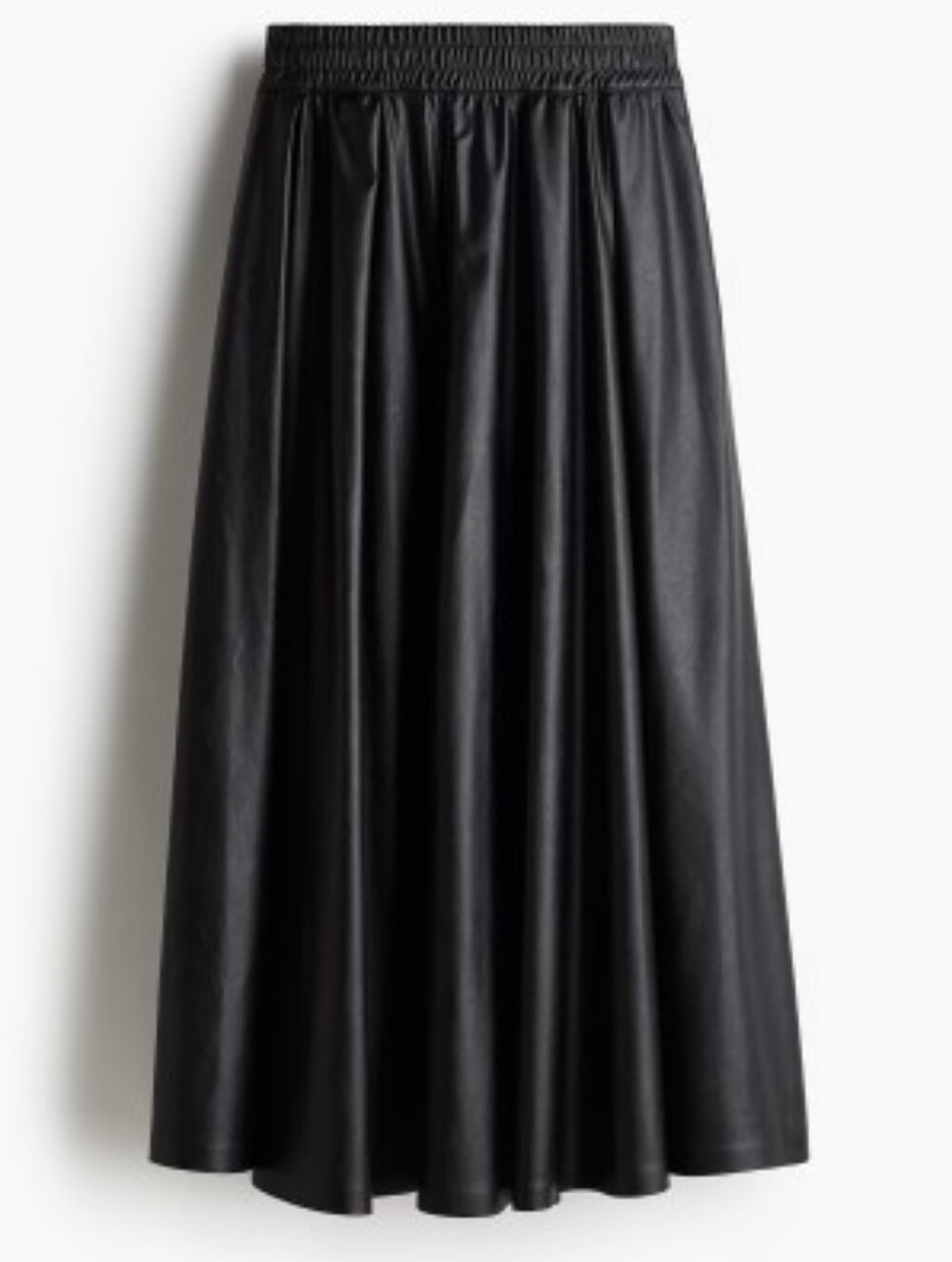 NWT Coated A-Line Skirt - L